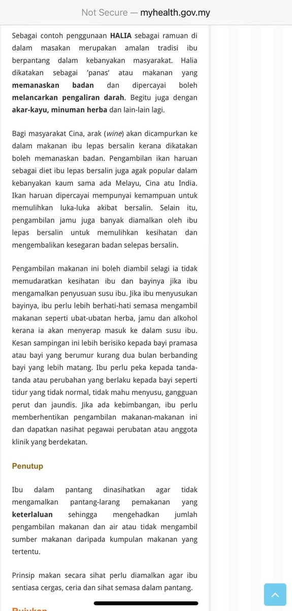 zihaahmad's tweet photo. @tattyhassan Ni ada screenshot pasal fakta dan mitos ketika berpantang. Belum bersalin lagi tapi i hope dapat enjoy masa tengah berpantang nanti 😄 https://t.co/d2XFlDy6Ng