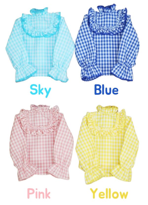 DOLKNAGOYA's tweet photo. 本日最終日◎閉店セール全品30％Off開催中◎
【SADOL】40cmGirl/MDDサイズのお洋服販売中です。
チェック柄フリルシャツ
お色は、Sky/Blue/Pink/Yellowの4色です。
価格◎各￥4,250→(30%Off)各￥2,970 https://t.co/kUlYpDcr5S