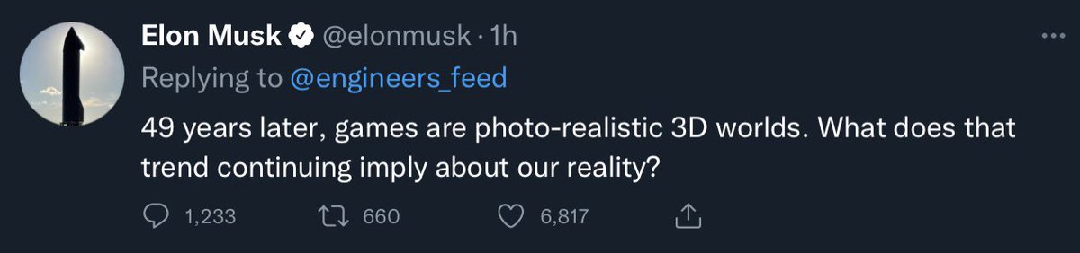 mxSophieH's tweet photo. Can someone explain to me why people still think the rich guy with a dickpic as an avatar is smart?

Like this is the kind of take a teenager has who doesn’t know shit about physics, gamedev, trends, philosophy, photo-realism… https://t.co/O5xiJIzZbM