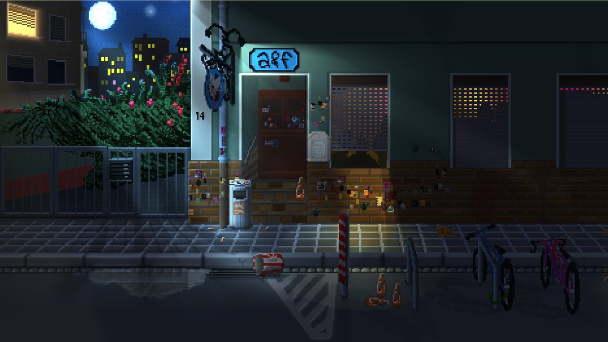 Hi! During the pandemic I started to get into pixel art. Now I'm working on my first retro-ish game. This was my first background work for it. #pixelart #pixels #pixelartist #ArtistOnTwitter #gamedesign