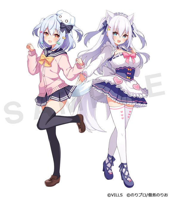 Vtuberフェスイベント【VILLS vol.3】に出演される
のりプロ『Mercies』の犬山たまきさん、白雪みしろさんのグッズイラストを描かせていただきました!🐶💙🐶❄✨✨
よろしくお願い致します!✨ 