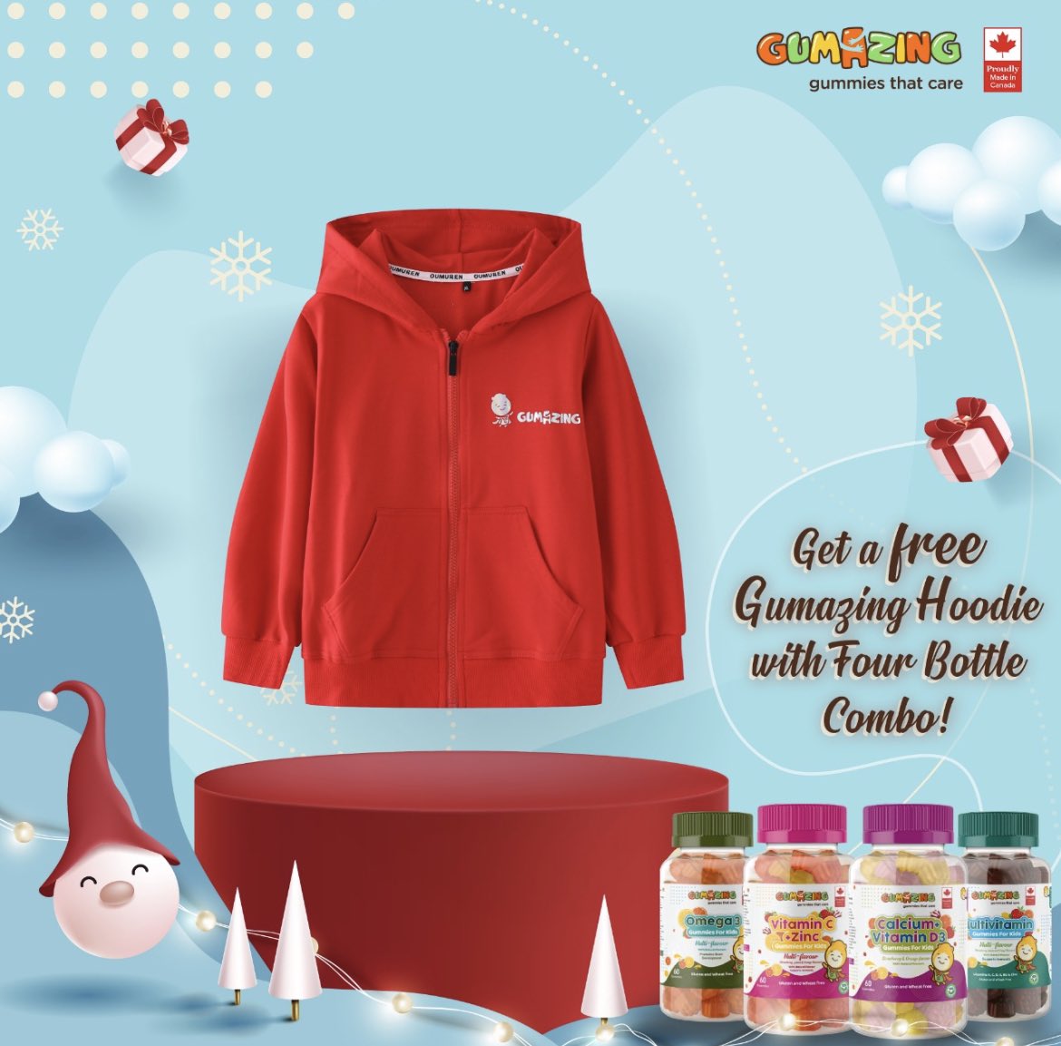 BeGumazing's tweet photo. Hello DECEMBER ❄️

Winters are here and we care for you 🤗 

Get premium quality BeGumazing Hoodies with 4 Bottle Combo 

STAY HEALTHY &amp; WARM WITH @begumazing 
#wintersale #freehoodie #combopack #freemerchandise #staywarm #stayhealthy #specialoffers #singaporemoms https://t.co/8LHgwU2Rd3