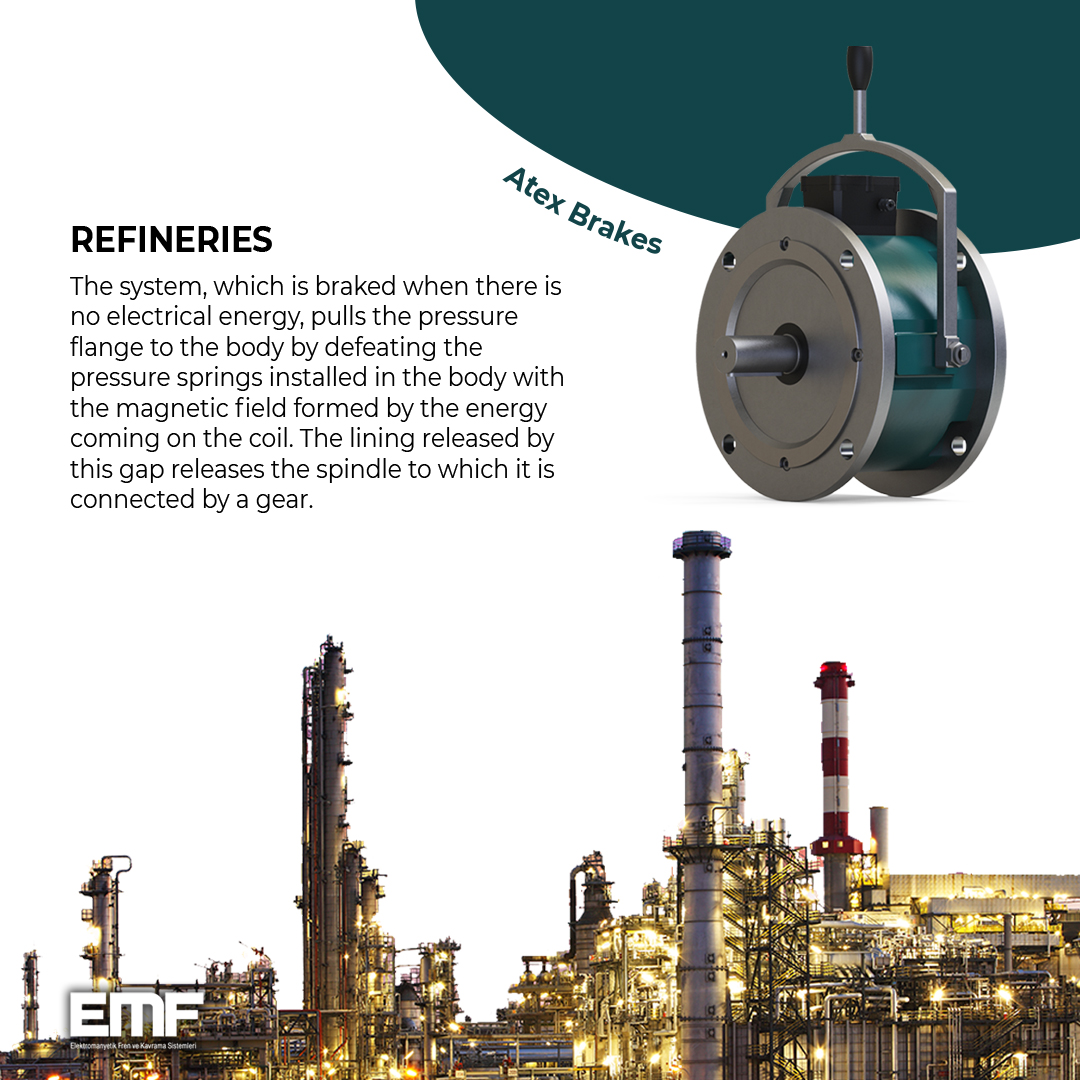 DEX Serisi frenler, kapsül modülü ile IP66 gövde koruması ve ZONE 1 ve ZONE 21 tehlikeli ortamlara uygun hale getirilmiştir.

emffren.com.tr/tr/urunler/fre…

#fren #kavrama #emf #emffren#exprooffrenler #exprooffren #dex