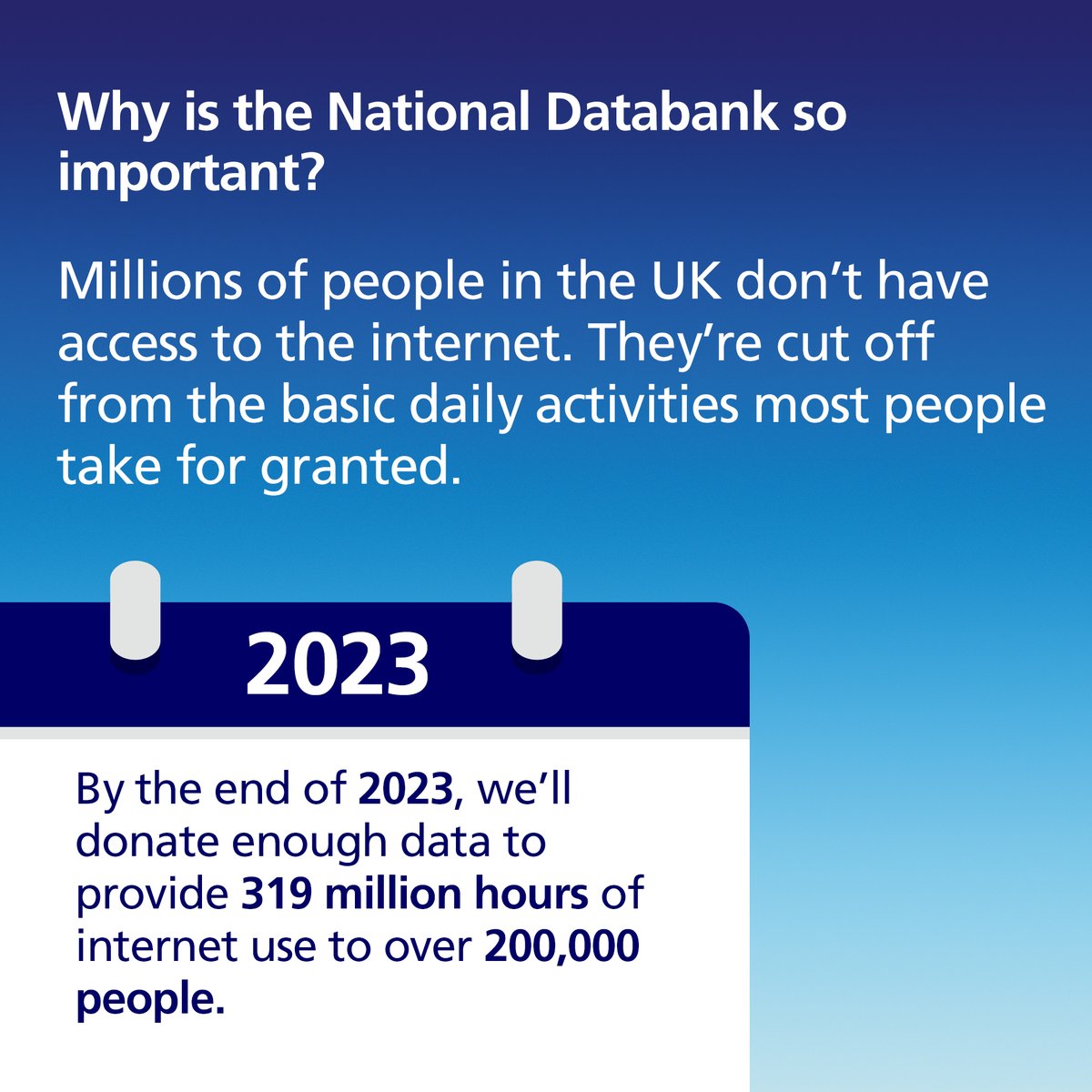 O2's tweet photo. Our mission in setting up the National Databank with @GoodThingsFdn is to connect the disconnected and help close the digital divide.
If you know someone whoโd find this helpful, please share this with them #O2DataPledge https://t.co/zXXTRvYReh