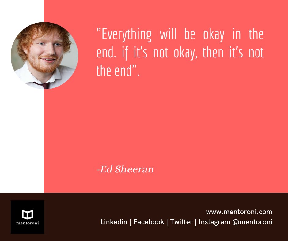 mentoroni's tweet photo. To connect with students from Top B-schools and professionals from Top Companies around the world visit: https://t.co/shoYiMworV

#motivationalquotes #motivation #edsheeran #networking #mentoroniforcause #education #bepositive #mentorship #prepration #future #mentoroni https://t.co/mO8SHYl8Dp