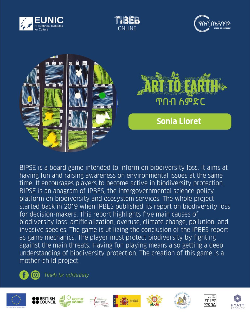✨ Curator Spotlight✨ 
Meet Sonia, <a href="/SoniaLioret/">Sonia Lioret</a> , one of our best game creators🎮 participating in the #ArttoEarth #Tibebonline and #Tibebbeadebabay #streetart festival in 2021.
