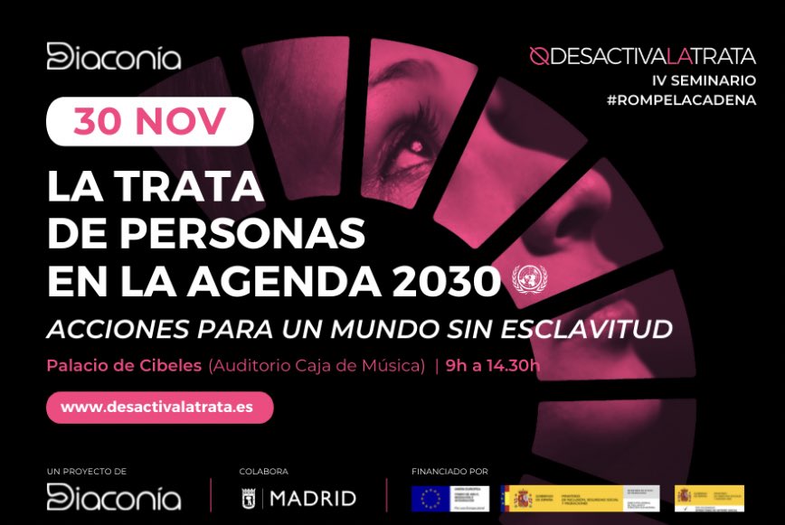 APRAMP's tweet photo. Hoy @APRAMP en el IV Seminario #ROMPELACADENA👉La trata de personas en la Agenda 2030: Acciones para un mundo sin esclavitud”.
abordaje y la implementación de la Agenda 2030; compromiso cuyos objetivos de desarrolla sostenible (ODS) interaccionan de manera directa #contralatrata https://t.co/GweOaznprl