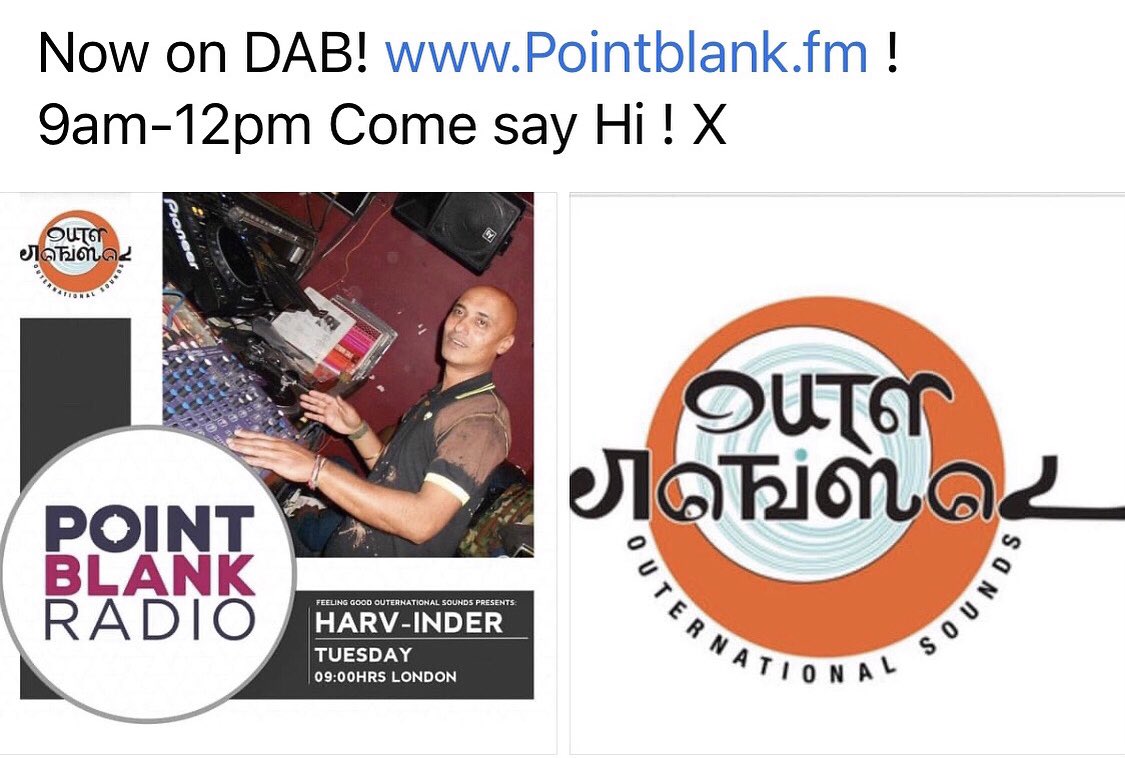 See you at 9-12pm GMT. Come say Hi Harv-inder xx Pointblank.fm <a href="/OuternationalSS/">Outernational Sounds</a> <a href="/PointBlankFM/">Point Blank Radio</a>