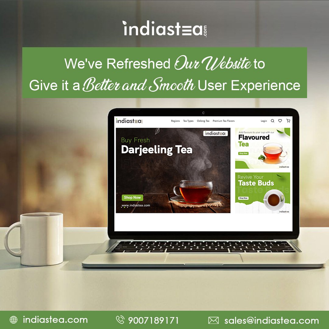 Just like our refreshing tea we've gave our website a refreshing look so that you can enjoy your tea shopping more freely. Visit: indiastea.com #tea #teatime #coffee #tealover #tealovers #chai #love #food #greentea #teaaddict #foodie #blacktea #cafe #instagood