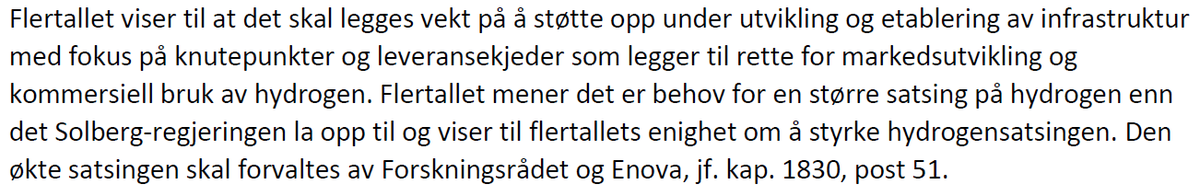 Reber_Iversen's tweet photo. @HoyreTina sa på #polkvart at det ikke var penger til Hydrogensatsing i budsjettavtalen. Hun bør lese på nytt. @SVparti har sørget for å mer enn doble Hydrogensatsingen vs hennes eget budsjettforslag. @kariekas @Haltbrekken @vonKnag https://t.co/4fHxB8aJR5