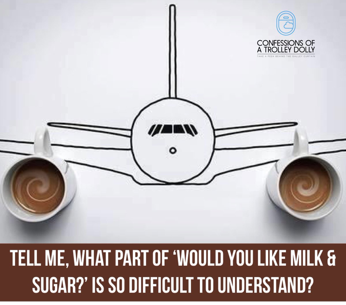 _CoaTD's tweet photo. What with the baffling lavatory door and tricky questions such as would you like milk and sugar, being on a plane is like being on Mastermind.
#confessionsofatrolleydolly #crewlife #cabincrew #cabincrewproblems #flightattendant #mastermind #gaycrew https://t.co/29NZa49a5y