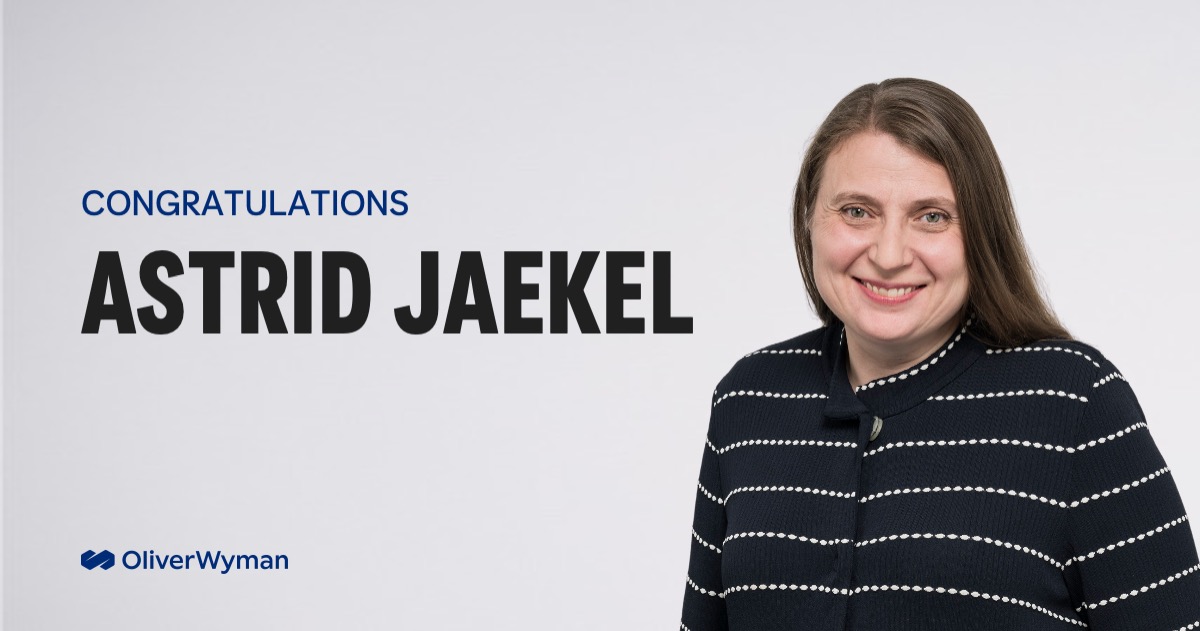 OliverWyman's tweet photo. Astrid Jaekel to become the new Chief Risk Officer and Management Board member at @Aegon! Formerly co-head of OW European #Insurance Financial Effectiveness team and head of the #OWSwitzerland office, Astrid continues to empower #WomenInFS. Read more > https://t.co/YFuyf5l96T https://t.co/HGfhbvFbfx
