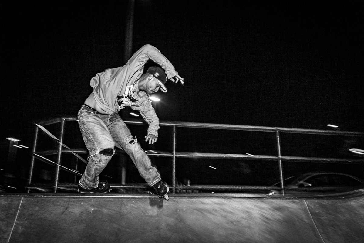 xrossfader's tweet photo. I don’t know if you know but I also take shots of my local Skaters when I’m taking a break from skating myself. #canon5d #5dmkii #bladers #bladies https://t.co/W19eAgA9vo