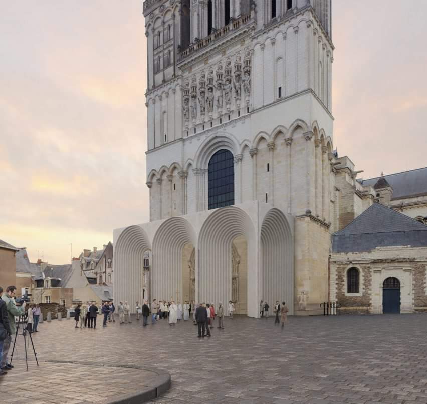 findelbloc's tweet photo. ⭕ Así será la intervención contemporánea para proteger la entrada de la Catedral gótica de Angers, en Francia. De la mano del prestigioso arquitecto Kengo Kuma.
FindelBl⭕c

#arquitectura #architecture #diseño #design #galicia #PonteLovers https://t.co/OjtfnwptyG