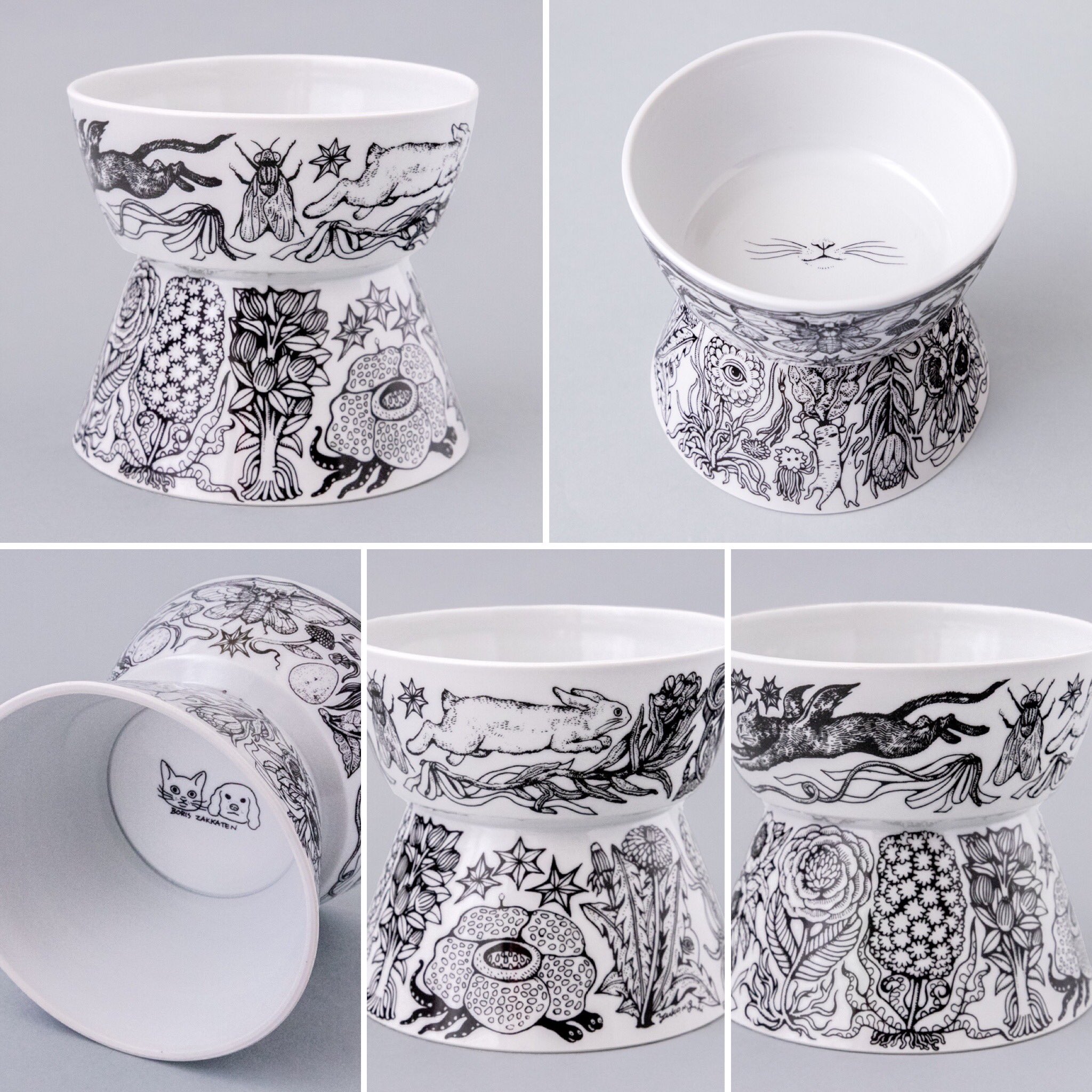 【6月末まで値下げ】ヒグチユウコ　CAT, DOG & HUMAN BOWL 6月末まで値下げ】ヒグチユウコ CAT, DOG & HUMAN BOWL 6月末まで