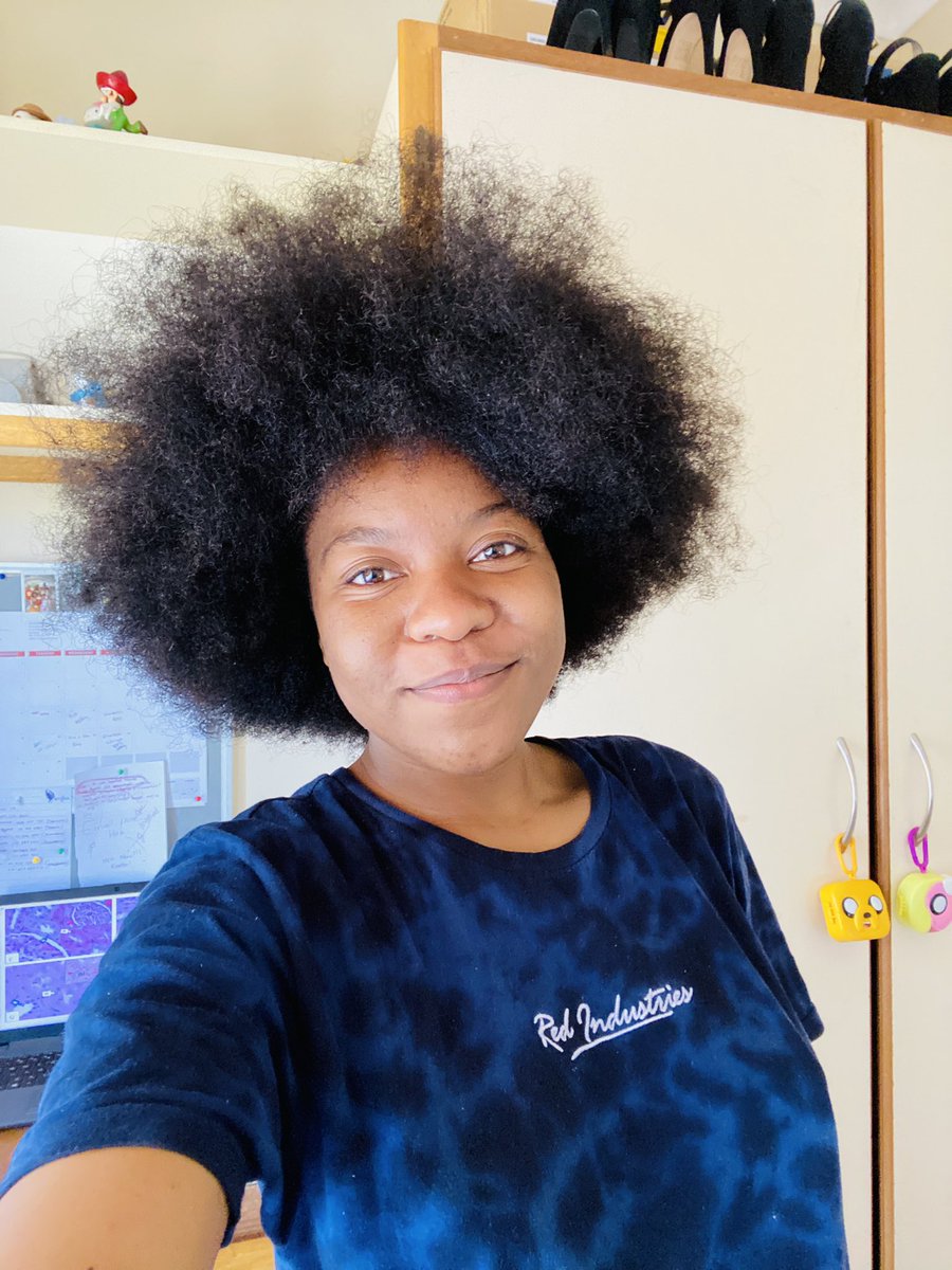 pmasekothe8th's tweet photo. Day 2 of the #InMicExperience in my mad scientist hair 😄😄😄. @InMicroscopy #Awesome #Microscopy #Symposium2021 #FluorescenceMicroscopy #ScienceRocks https://t.co/LxlXruz0Lt