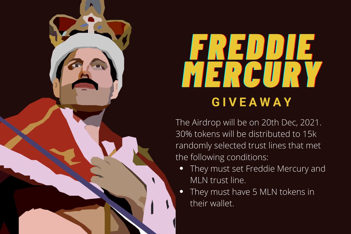 FreddieMNFT's tweet photo. Ay-Oh darlings! 

Don't forget to set your Trust Lines! There will be an airdrop on the 20th of December!

MLN Token: https://t.co/4tGjMNWvM2

Freddie: https://t.co/3ay9JZwRBU

#MLNToken #MLNTokenCimmunity #XUMM #XRPL #XUMMAirdrop #giveaway #NFT #NFTCollection #NFTGiveaway https://t.co/B8PwreSMGW