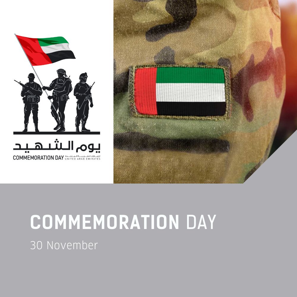 dupodmodular's tweet photo. On the occasion of Commemoration Day, we express pride in the sacrifices of the country's civil and military citizens. Their values of devotion, loyalty, and patriotism are recognized and applauded during this annual celebration.

#AMANA #DuPod #DuBox #UAE #UAE50 https://t.co/zc1TvDPIT2