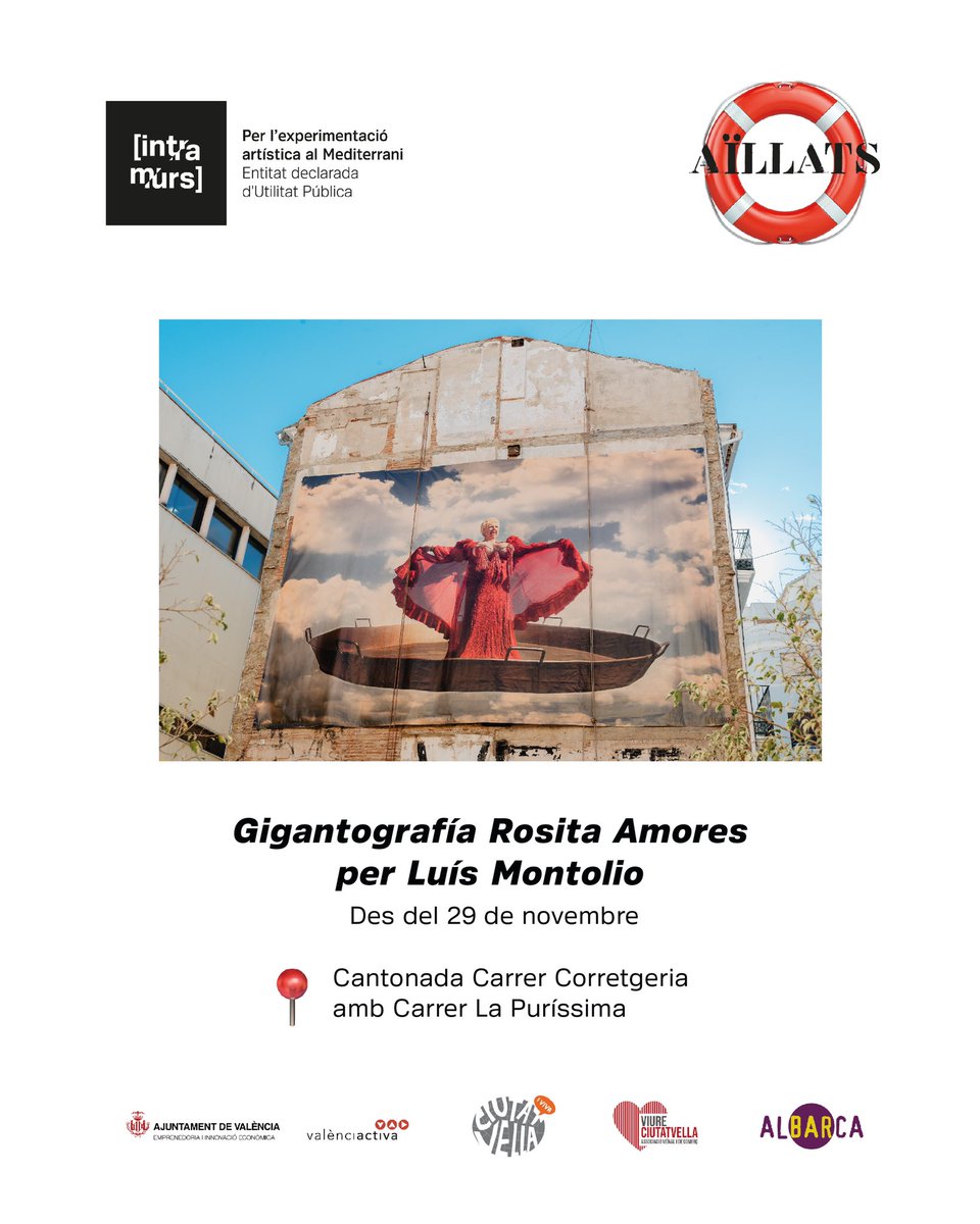 ciutatvellaviva's tweet photo. 💡Aquesta setmana pots visitar les intervencions urbanes a gran escala a Ciutat Vella. 🗓 Consulta on i quan a la programació:

#Aïllats #Intramurs #FesCultura #CulturaSegura #CulturaAccessible @valenciactiva_ https://t.co/Ghmym6wh5S
