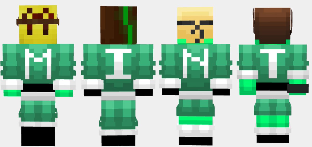 penguitron's tweet photo. I made Mint Mistletoes team skins (but they're grinches) @InTheLittleWood @renthedog @falsesymmetry @Smallishbeans https://t.co/x2u9wy0mVf
