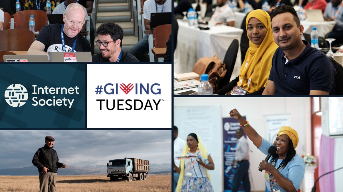 Our Global Community is dedicated to building the Internet, connecting the unconnected, and defending the Internet—keeping it thriving. This #GivingTuesday consider donating to help build and defend the Internet. internetsociety.org/donate/giving-…

📸  © Nyani Quarmyne