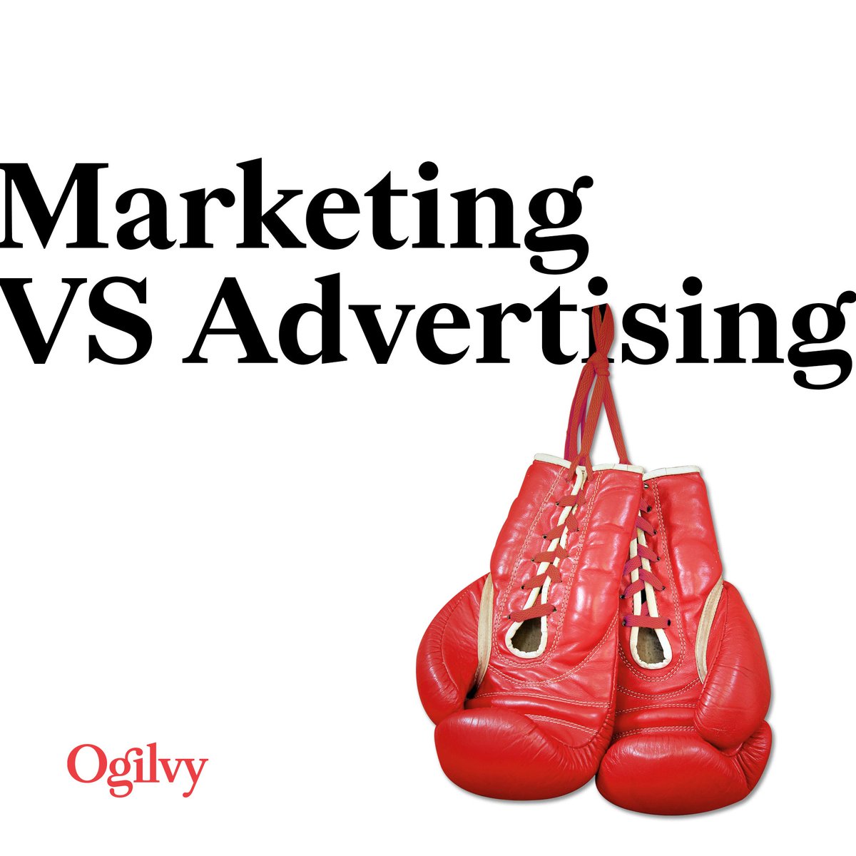 Marketing includes an entire list avenues, while advertising is far more specific; advertising is a function of marketing, and basically encompasses methods of communication with audience. 
#ogilvynamibia #marketing #advertising