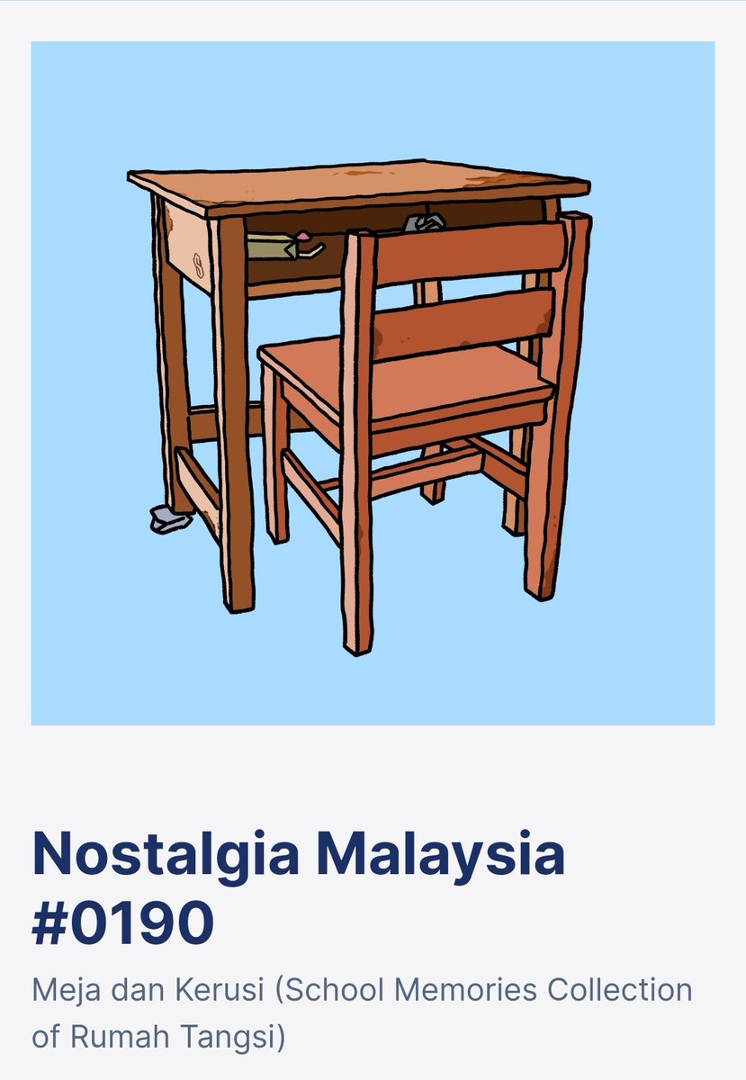 This piece by <a href="/NFTnostalgic/">Nostalgia Collection NFT</a> reminds me of the good old days in primary school and how much things have changed. Only memories that keep us going, and smiling.