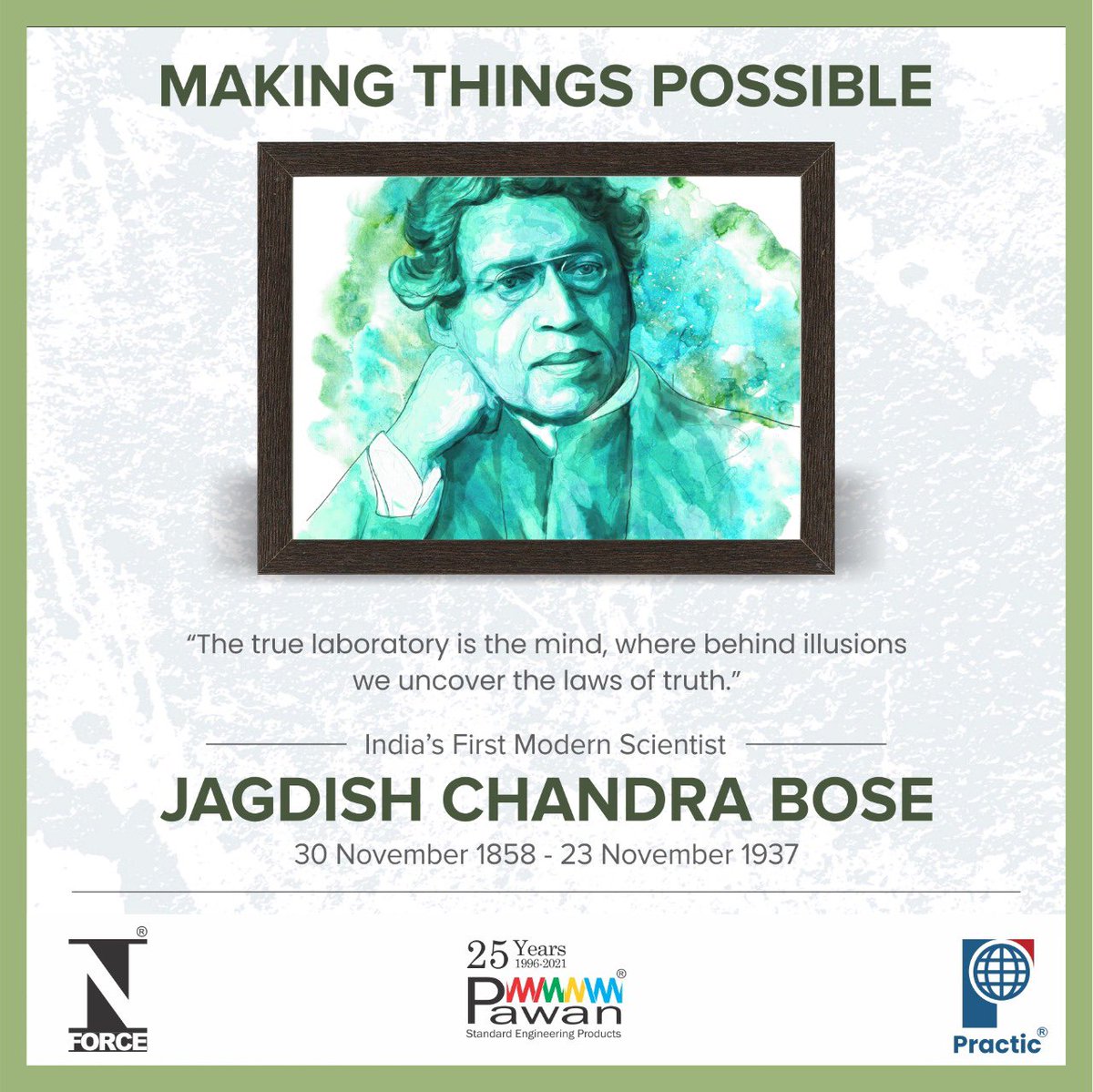 PawanGroup's tweet image. On the birth anniversary of Jagdish Chandra Bose we would like to thank him for Making Things Possible!

#JagdishChandraBose #MakingThingsPossible