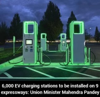 Sumiitguptaa05's tweet photo. The government has chosen 9 expressway where 6000 charging station has been sanctioned and about 3,000 will be installed soon, said union Minister of Heavy industries Dr Mahendra Nath Pandey.
#EV #InvestInEV #investinpowersector #Tatapower #Adanipower #stockmarketindia https://t.co/5ene1ED58Q
