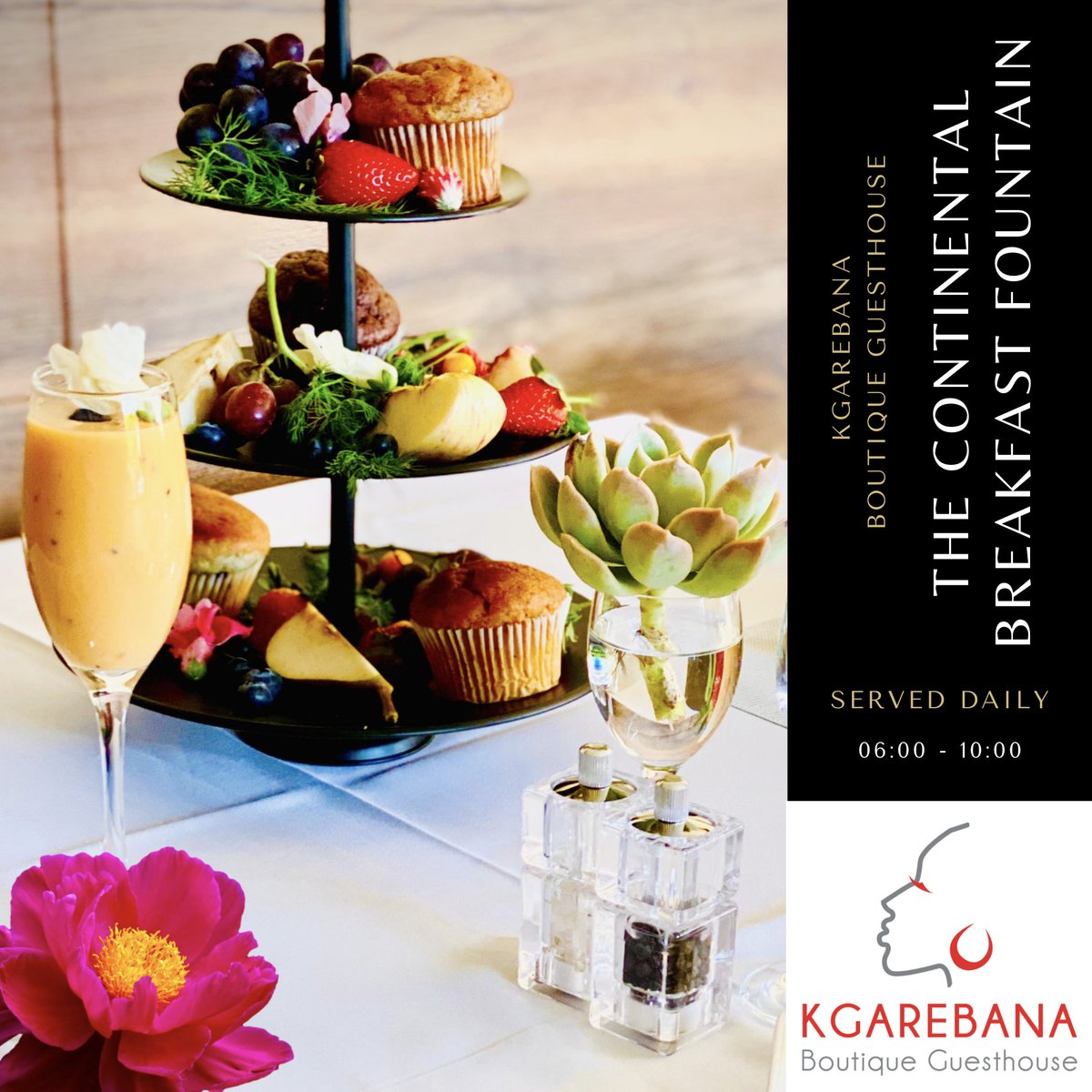 Kgarebana Boutique Guesthouse Exclusive Breakfast!

kgarebana.co.za / +27 83 693 0979

#TravelSA #travel #airbnb #TourismSA #ShotLeft #SBWL #WeDoTourism #MpumalangaTourism #PetrolPrice #MandatoryVaccination #UnlockSummer #GiyaniLandofblood #ReaTsotellaMonday #HaveFaith