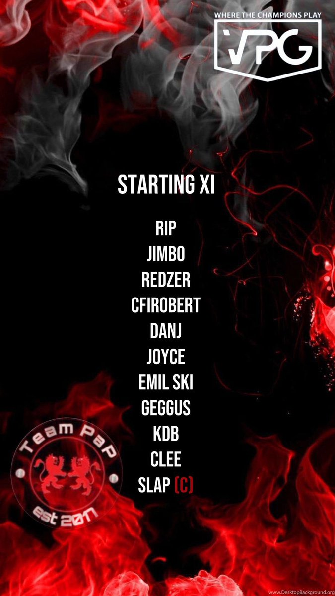 Team sheet for tonight’s games ⚽️ <a href="/VPGPremier/">VPG Esports Premier</a> <a href="/OfficialVPG/">Virtual Pro Gaming</a>
