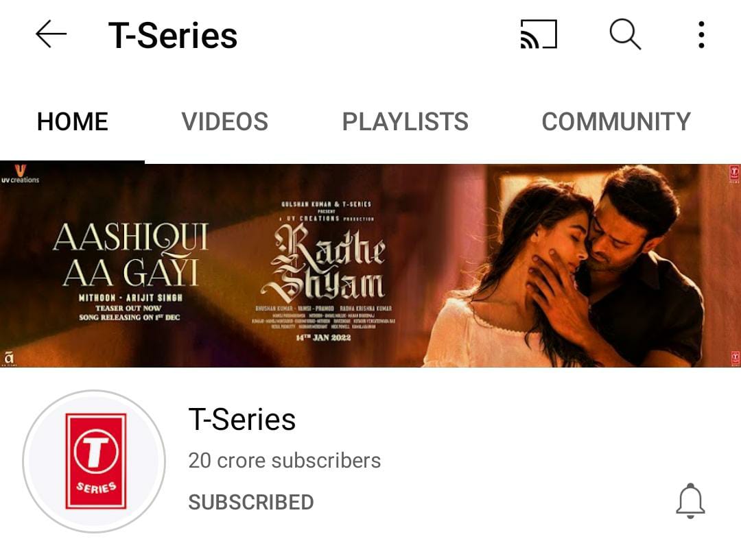 Yash_Kumar39's tweet photo. Congratulations T-Series Team.
#TSeriesHits200MilSubs https://t.co/sTXn6iPxhW