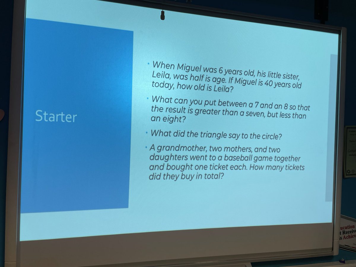 MathsStAndrews's tweet photo. Thank you Aini & Wiktoria for another fantastic #NumeracyClub everyone loved the division! @StAndrewsS6Cla1 @StAndrewsSTEM #YoungStemLeaders #NumeracyAmbassadors https://t.co/bbxTZnKQxj