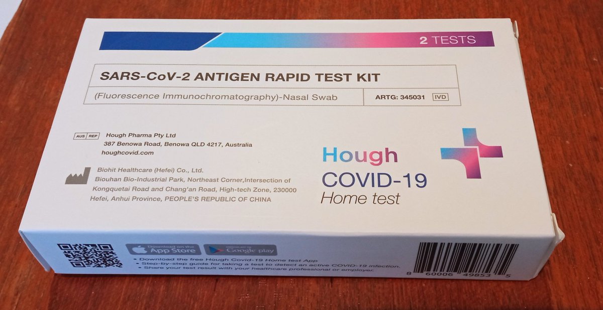 centralcoastie's tweet photo. Just an FYI. Had to buy Rapid Antigen test today, they are pretty good. $30 from Coles &amp; include 2 tests, so $15 a go. 15mins wait for results. Worth it if you have somewhere you'd rather be than waiting 24hrs+ for the normal test. https://t.co/XCBNqWORAc