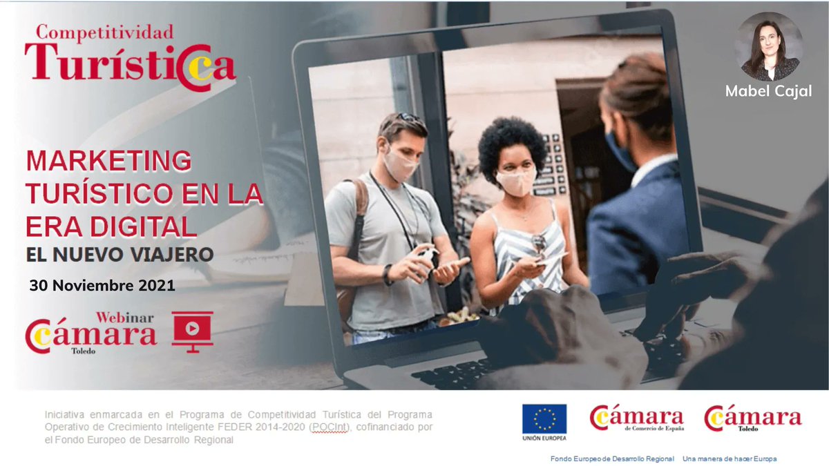 MabelCajal's tweet photo. 💥📢 #CompetitividadTuristica @CamaraToledo 💻🎙➡ Calentando motores y con todo preparado para comenzar en breve la Master Class sobre Marketing digital enfocado al nuevo viajero 💥#Webinar 💥 ¡¡¡Vamos!!! https://t.co/yzgd38Na1N