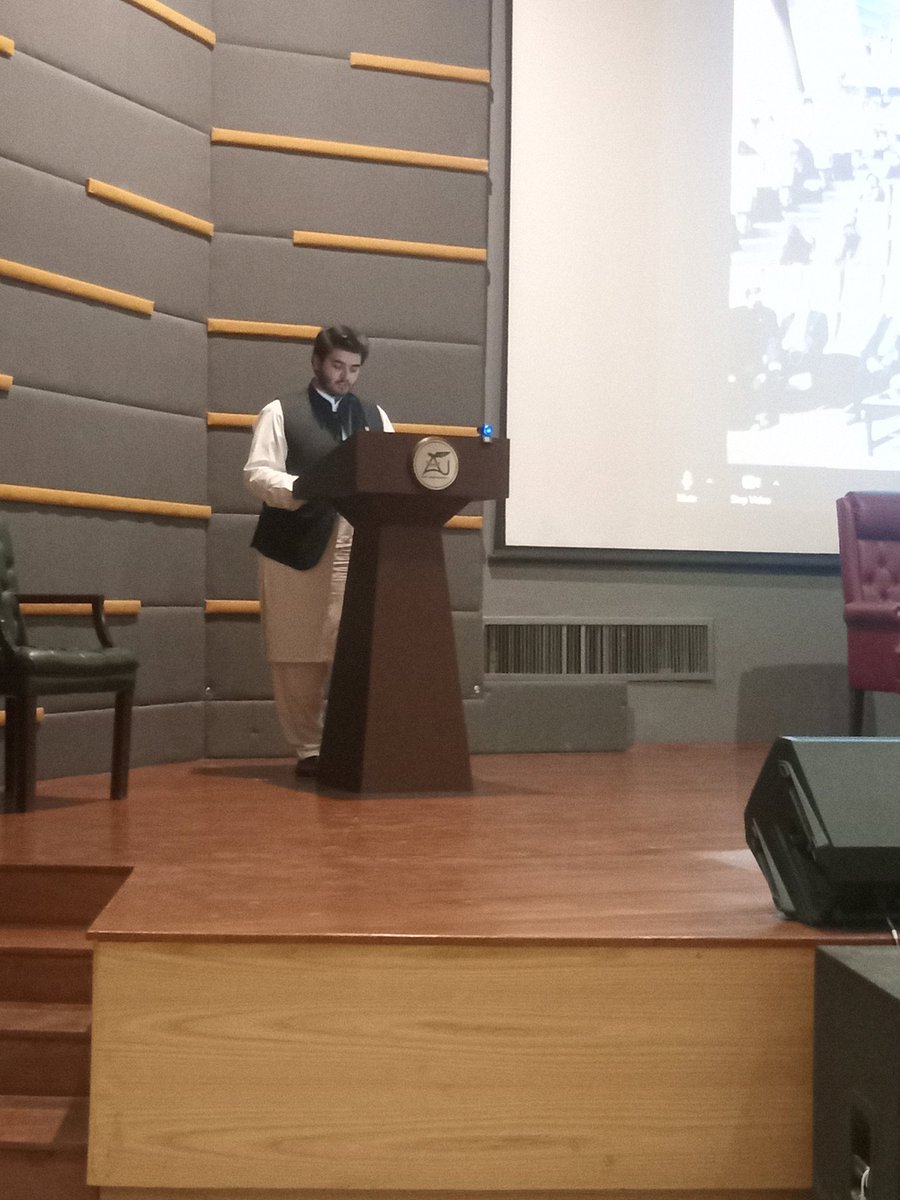 Rabz_729's tweet image. 📢Panel: 4
🎙Mr. Faraz Haider, MS Scholor, Dept of Strategic Studies, Air University sharing his thoughts on “Defining Pakistan's National Security Outlook: Role of the State and Non-State Institutions”
@f_aider
#IntlConference21