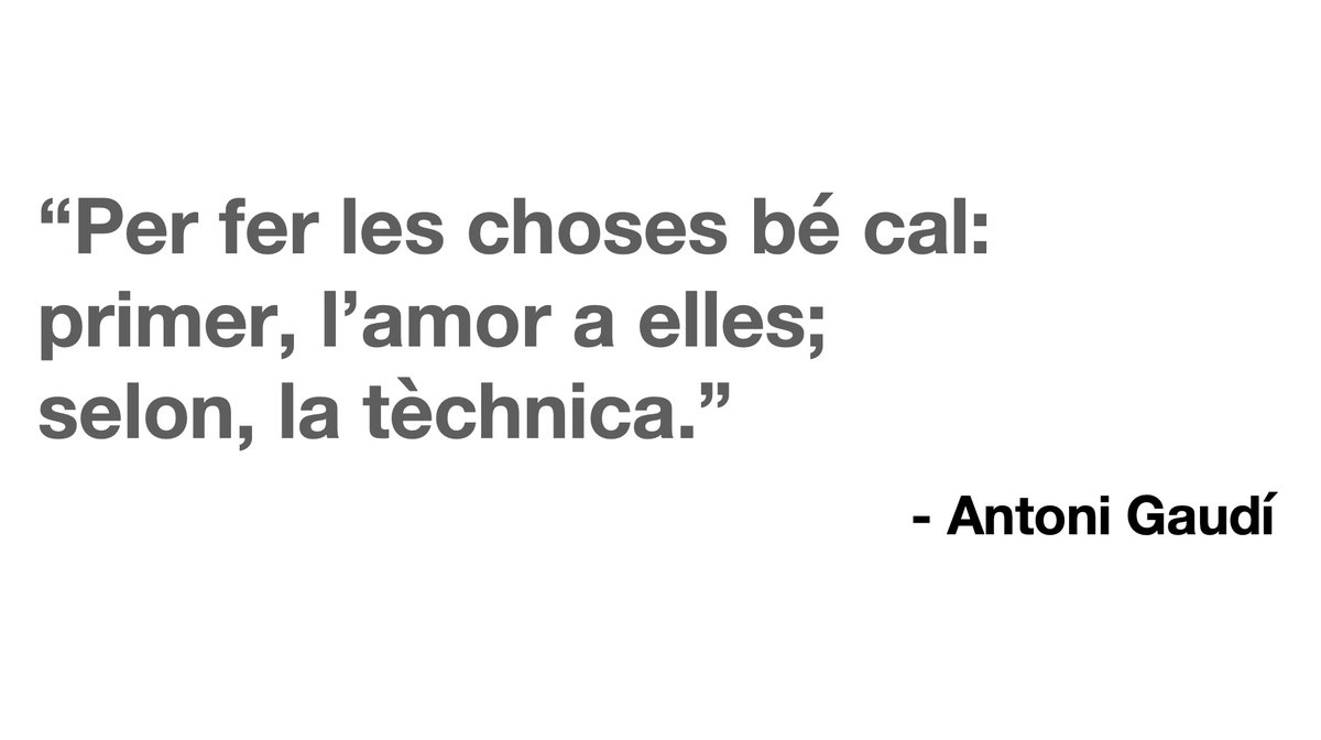 La #MaaS a Catalunya. Com ens recorda el key note speaker, Ferdinand Burgersdijk: "Per fer les choses bé cal: primer, l'amor a elles; selon, la tèchnica."