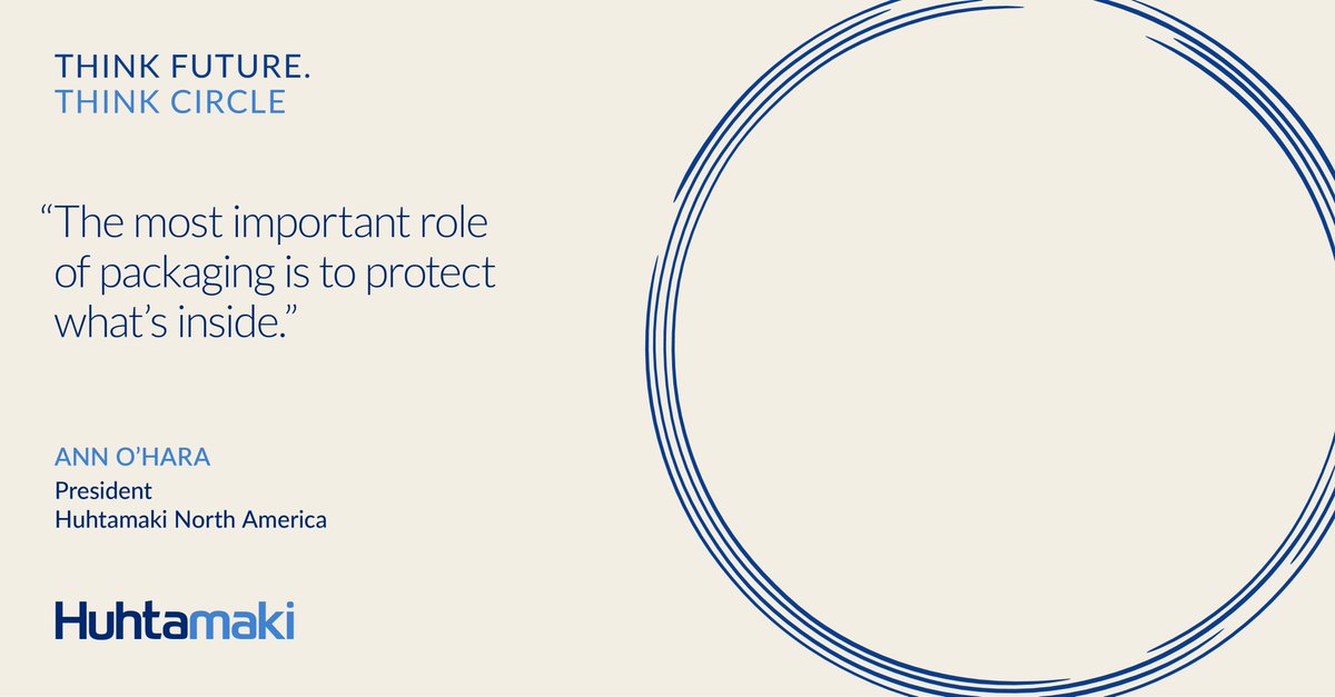 HuhtamakiGroup's tweet photo. According to Ann O’Hara, President of Huhtamaki North America, supporting a circular food economy requires customer collaboration and knowledge of the end users’ environment.
Read the #ThinkCircle article here: https://t.co/BY9LqSwZDh https://t.co/fzYhipo5E4