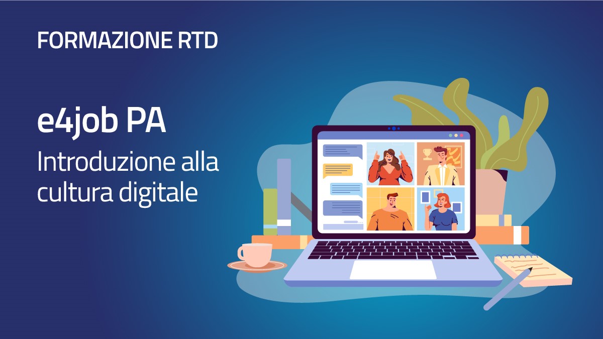 FormezPA's tweet photo. Il 1 dicembre on line il primo dei 3 webinar dedicati all’avvio all'edizione del corso “e4job PA - Introduzione alla cultura digitale” per RTD e personale dei loro uffici.
@AgidGov e @FormezPA
🖊️Iscriviti qui: https://t.co/pDWAhMwjje
#eleadership #competenzedigitali https://t.co/3q2JMDUXBw