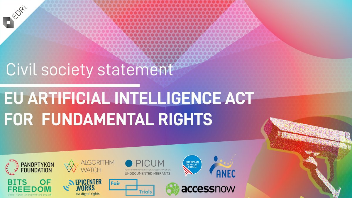 "Civil society statement. EU Artificial intelligence Act for fundamental rights"