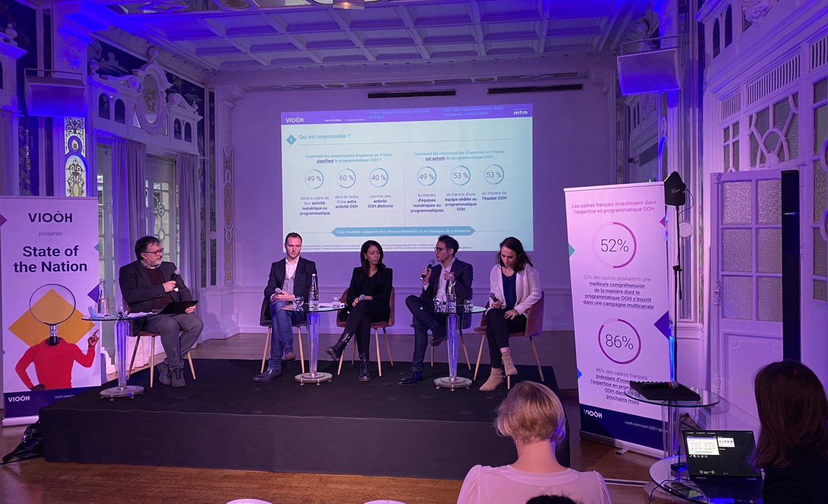 1/4 🇬🇧🎤 This morning, Nicolas Sistac, Managing Director France <a href="/hawkadtech/">Hawk (an Azerion company)</a>, is on stage to talk about the main trends in the Programmatic Digital Out-Of-Market landscape !