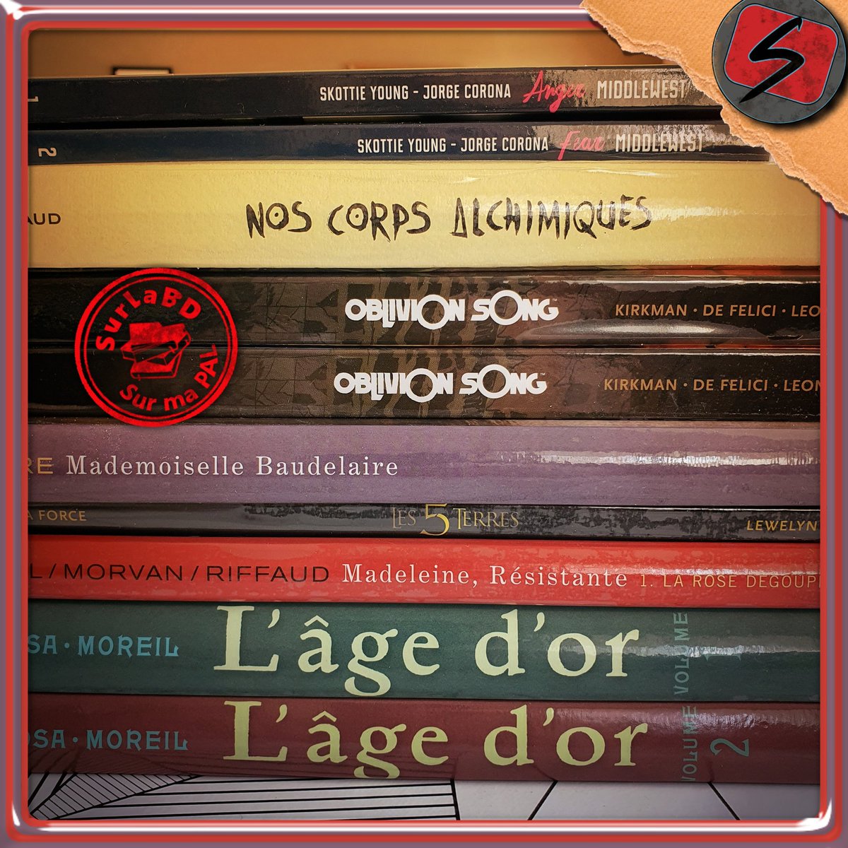SurLaBD's tweet photo. Du nouveau sur ma pile à lire aujourd'hui. Qu'en dites-vous ?
#lecture #instabook #pilealire #pal #bd #bdstagram #instabd #passionlecture #passionbd #serialreader #oneshot #bd #comics #series #dupuis #airelibre #delcourtbd #delcourtcomics #dargaud #urbanlink https://t.co/Naph4hg2BZ