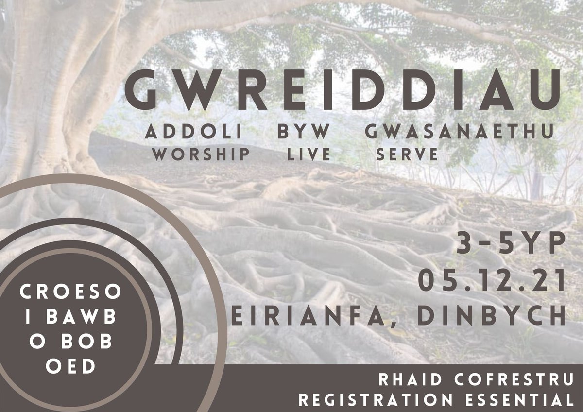 Dydd Sul, 5 Rhagfyr. Addas i bob oed, gyda darpariaeth dwyieithog. Bydd angen cofrestru o flaen llaw - forms.gle/ER5H7DVCDosCCe…