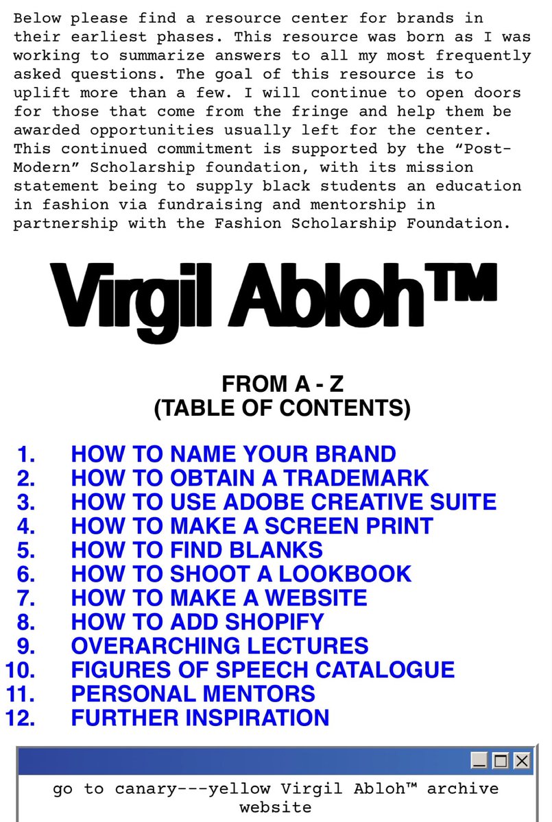 Truly open 🕊
virgilabloh.com/free-game/