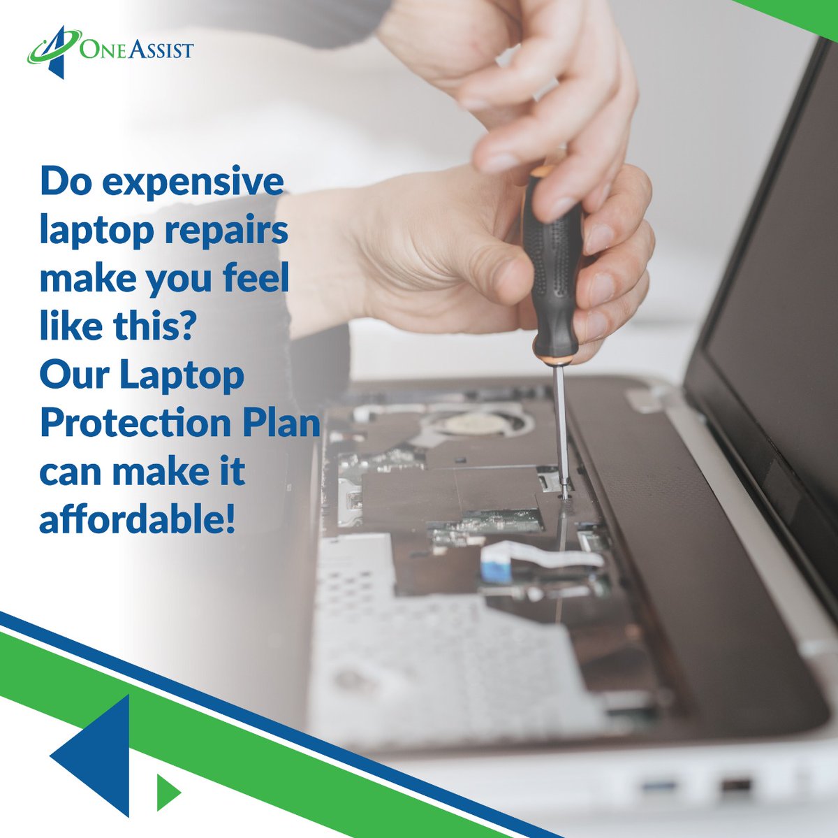 oneassist_in's tweet photo. We know how to turn that frown to smile! Get our protection plans that offer excellent service for your laptops. Buy now, Keep smiling.

#OneAssist #MobileApp #LaptopProtection #ProtectionPlan https://t.co/DIYBcNasYk