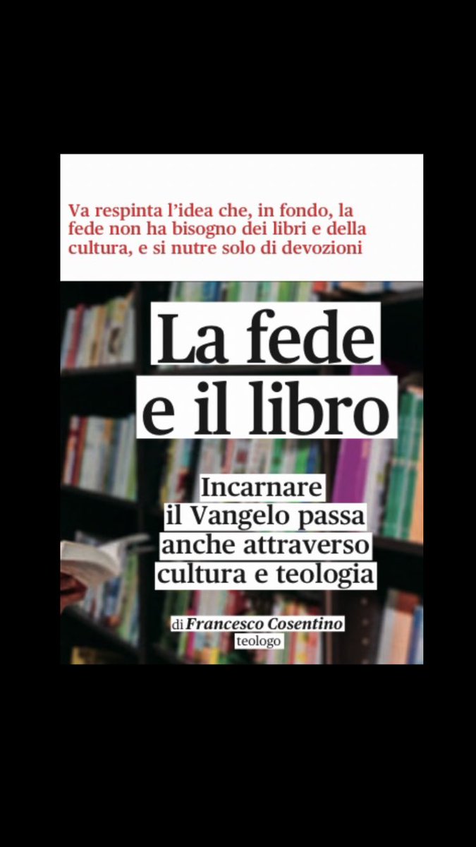 La crisi dell’editoria cattolica deve diventare occasione per riflettere: alla fede Cristiana bastano devozioni e sentimenti senza formazione? Senza teologia? Senza cultura? 
La mia riflessione sull’ultimo numero di Vita Pastorale