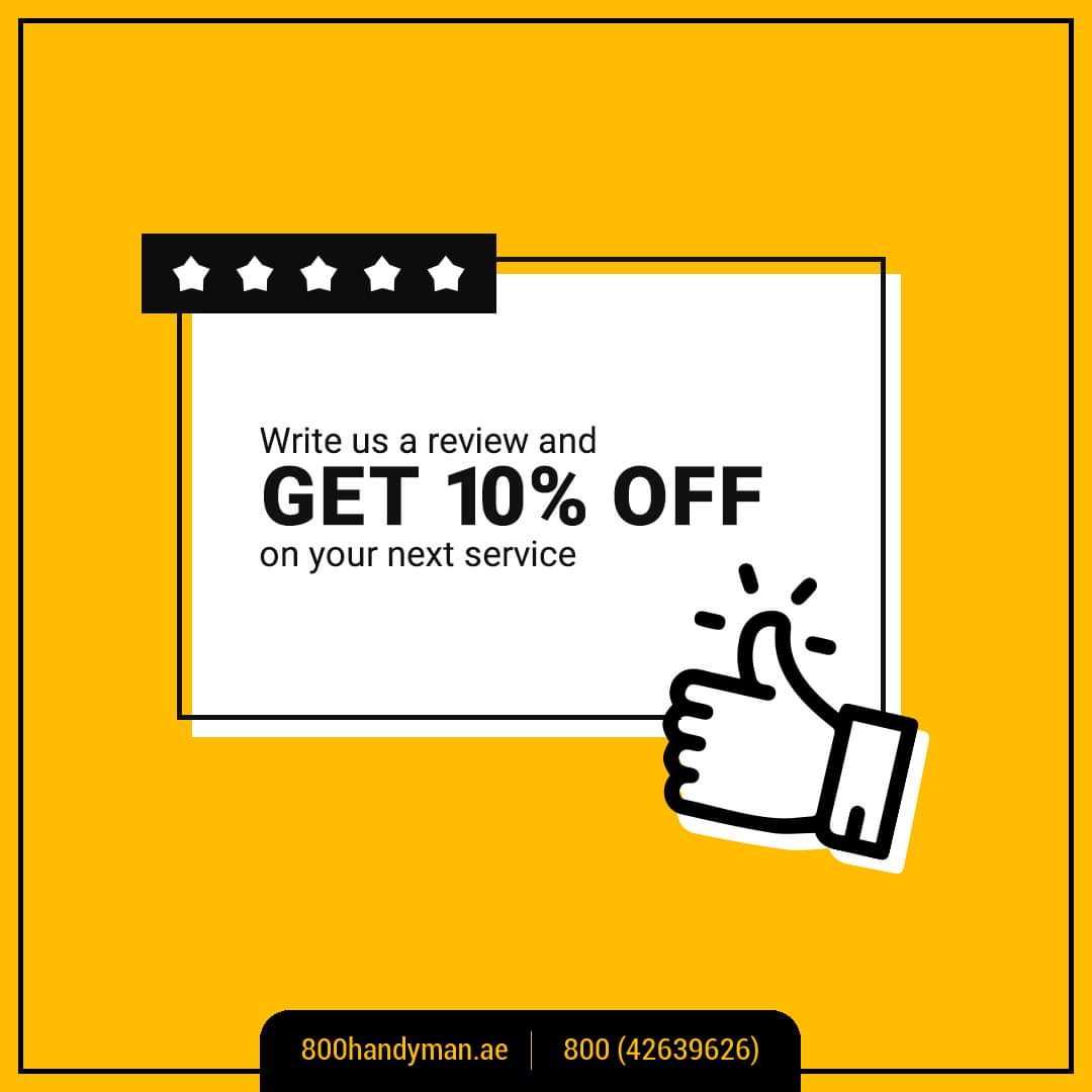 800Handyman's tweet photo. If you are happy with the services we provided for your home and business, please take a moment to leave us a review on @google and @socialmedia! As a thank you, we will offer 10% off of your next service. 

#customerreview #handymanservices #handyman #homeimprovement https://t.co/EQJMUi7lg9