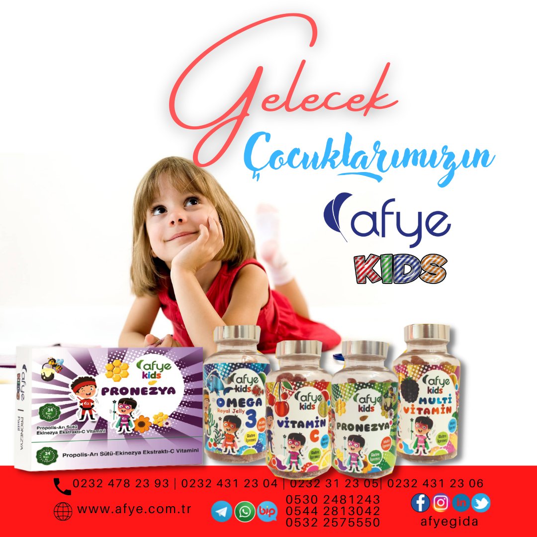 afyegida's tweet photo. Çocuklarınız için Eğlenceli Destek Afye Kids çocuklara özel Ürünlerimiz;
🔷Yapay Tatlandırıcı
🔷Sentetik Renk Verici
🔷Hayvansal Jelatin içermez.
#afye #salı #deprem #depremizmir #gaziantep #sondakika #alsancak #OmicronVariant #Omicron #yagmur #ZehSer #Vatansızsınız #izmir https://t.co/oOUtuq5tEB