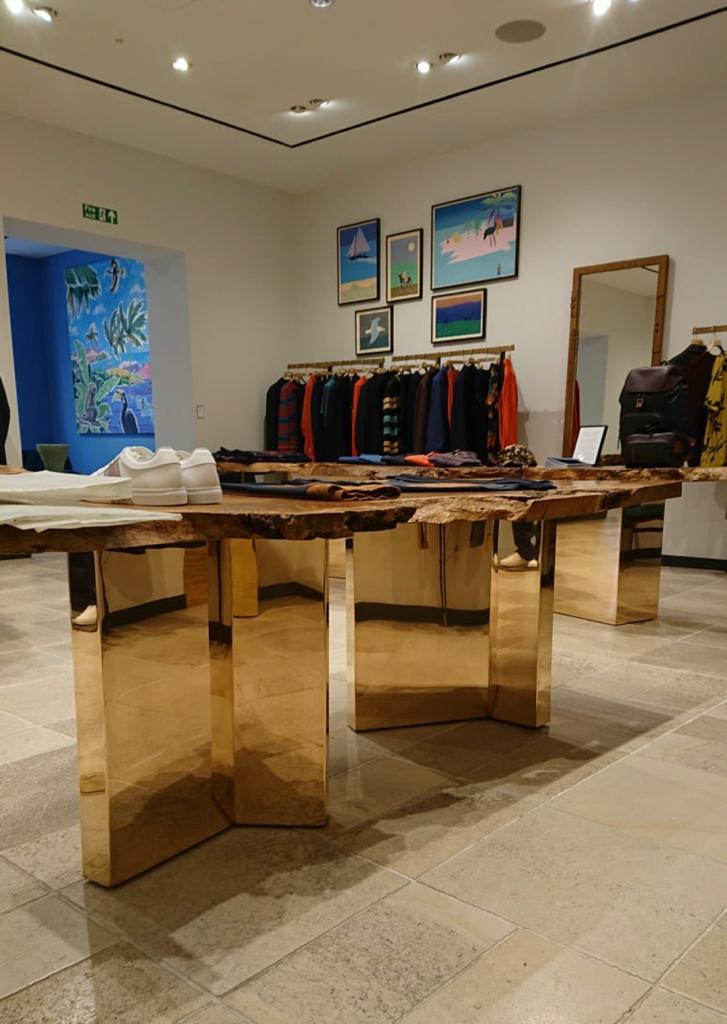 Recently maintained high end retail display table.
