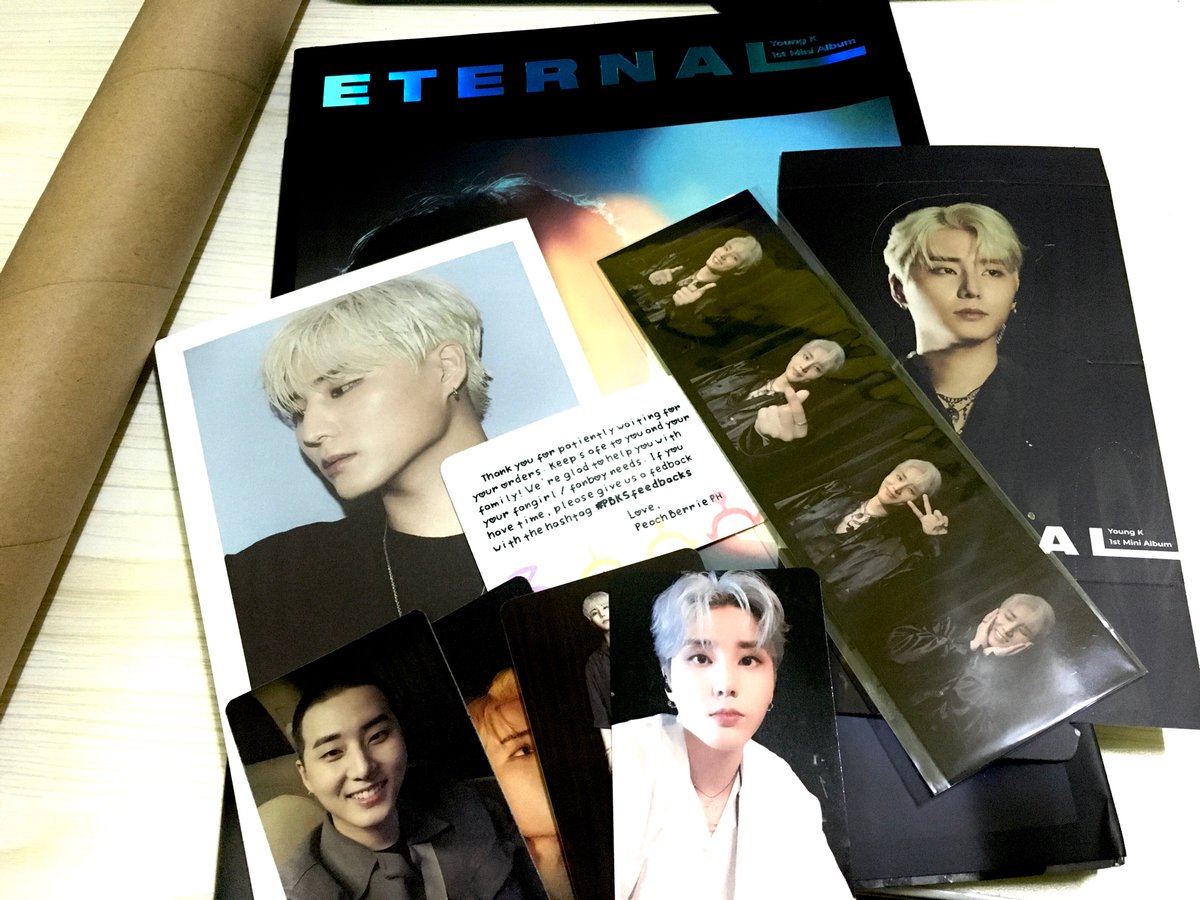 woonsdrums's tweet photo. I just received my Eternal albeom today!! Tysm @shn2phrase for holding this GO and for packing the albums prettily🥺💕 i luv the yk kalbo freebie ❤️ #PBKSfeedbacks https://t.co/twe1sLDnsX